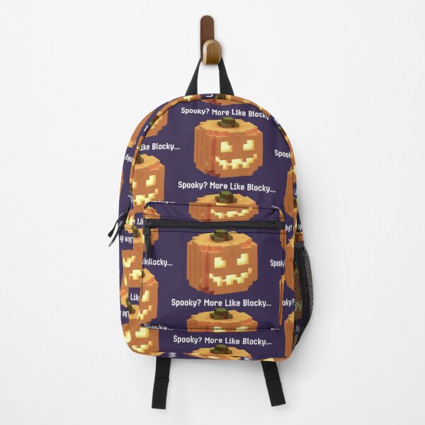 Item preview, Funny Halloween Jack-o’-Lantern in Block Art Form designed and sold by SplashTastic.