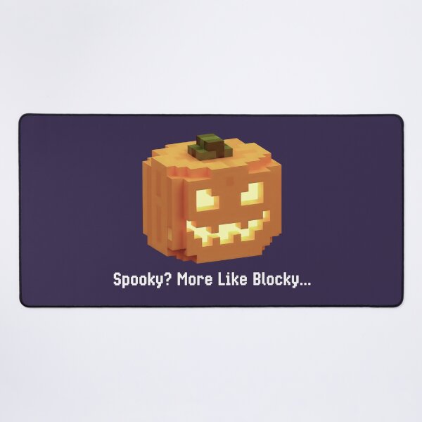Item preview, Funny Halloween Jack-o’-Lantern in Block Art Form designed and sold by SplashTastic.