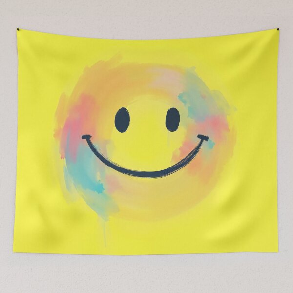 Item preview, Colorful Watercolor Smiley Face | Cheerful Artistic Expression designed and sold by NovaProArt.