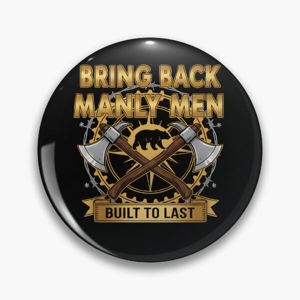 Item preview, "Built to Last" - Premium Manly Heritage Bear Emblem designed and sold by DMNindustries.