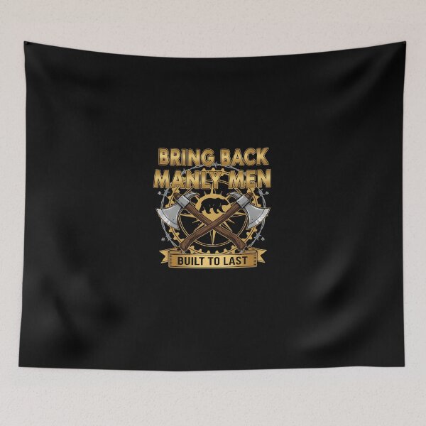 Item preview, "Built to Last" - Premium Manly Heritage Bear Emblem designed and sold by DMNindustries.