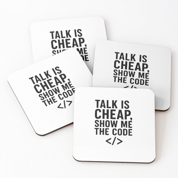 Item preview, Talk Is Cheap, Show Me the Code designed and sold by Paninides.
