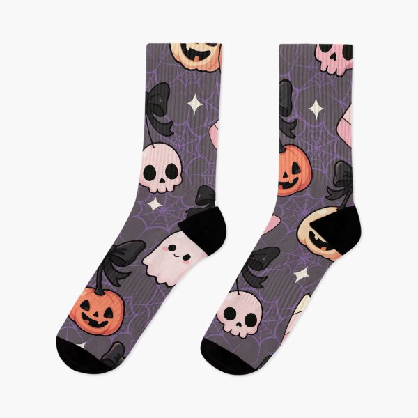 Item preview, Cute Vintage Halloween with Bows, Jack-o-Lanterns, Ghosts and Candy designed and sold by RowanDraco.