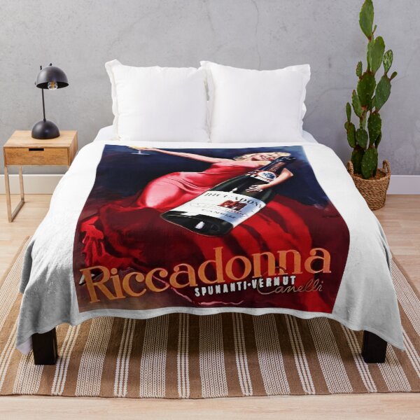 Item preview, Vintage Riccadonna Spumanti Vermut Canelli Lithograph Wall Art designed and sold by sorekulemano.