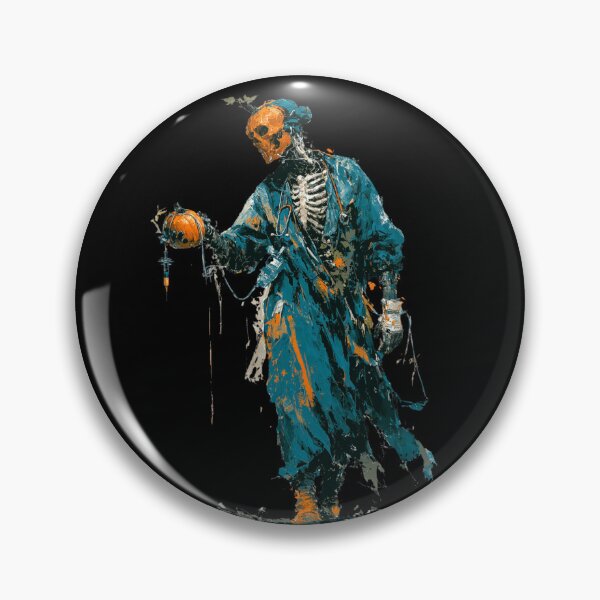 Item preview, Halloween Anesthesiologist | Spooky Surgeon Skeleton | Post-Mortem Medical Art designed and sold by CrunchyGoats.
