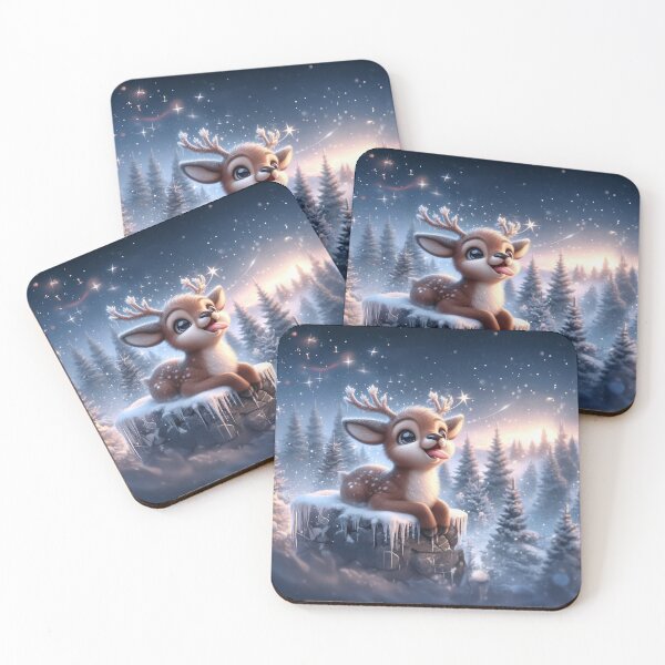 Item preview, Frosty the Enchanted Reindeer: Starlight in the Snow designed and sold by The Digital Compass.