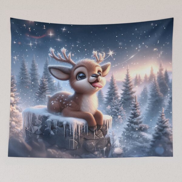 Item preview, Frosty the Enchanted Reindeer: Starlight in the Snow designed and sold by The Digital Compass.