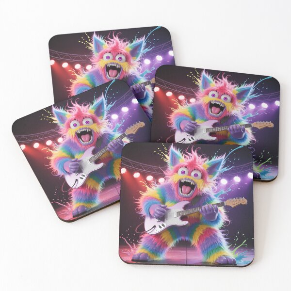 Item preview, Rainbow Rock Monster | Fuzzy Guitar Legend designed and sold by NovaProArt.