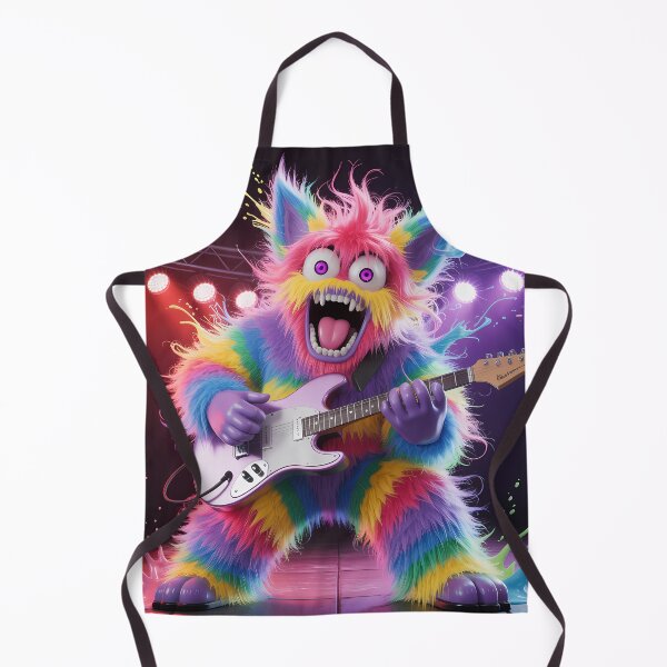 Item preview, Rainbow Rock Monster | Fuzzy Guitar Legend designed and sold by NovaProArt.