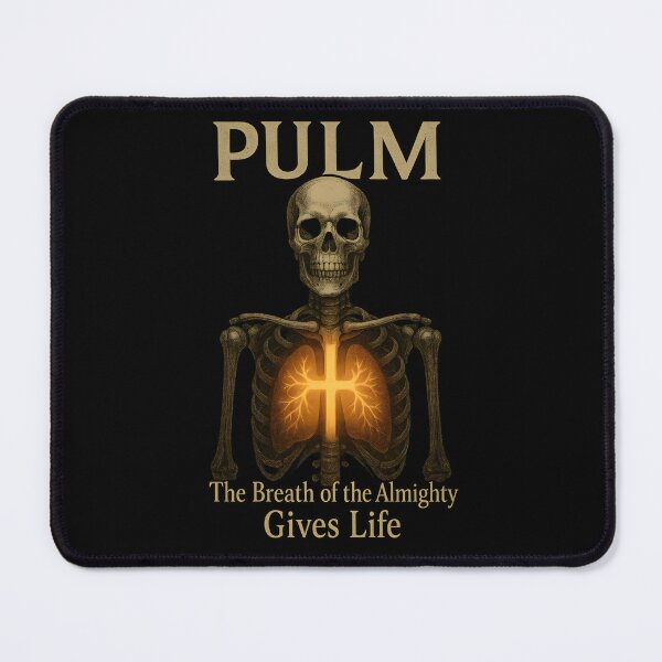 Item preview, Pulmonologist Skeleton Faith Skull The Breath of Life Job 33:4 designed and sold by ClinicalHubs.