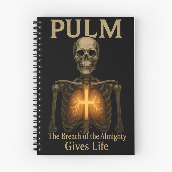 Item preview, Pulmonologist Skeleton Faith Skull The Breath of Life Job 33:4 designed and sold by ClinicalHubs.