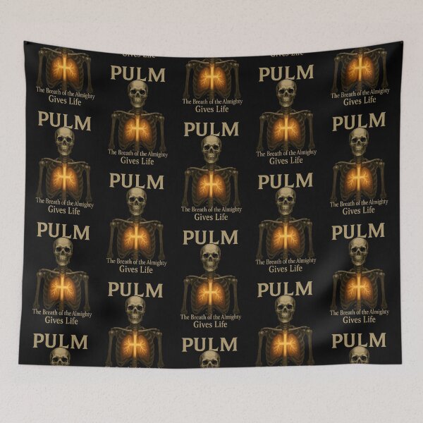 Item preview, Pulmonologist Skeleton Faith Skull The Breath of Life Job 33:4 designed and sold by ClinicalHubs.