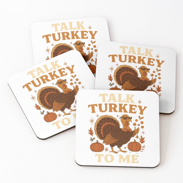 Item preview, Talk Turkey To Me – Funny Retro Thanksgiving Turkey Mid Century Design designed and sold by FluffyCreative.