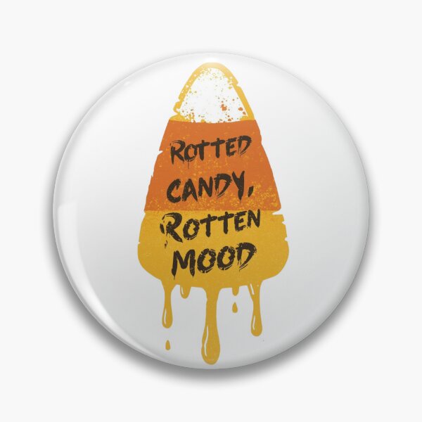 Item preview, candy corn "rotted candy, rotten mood" designed and sold by PunkdUpPrints.