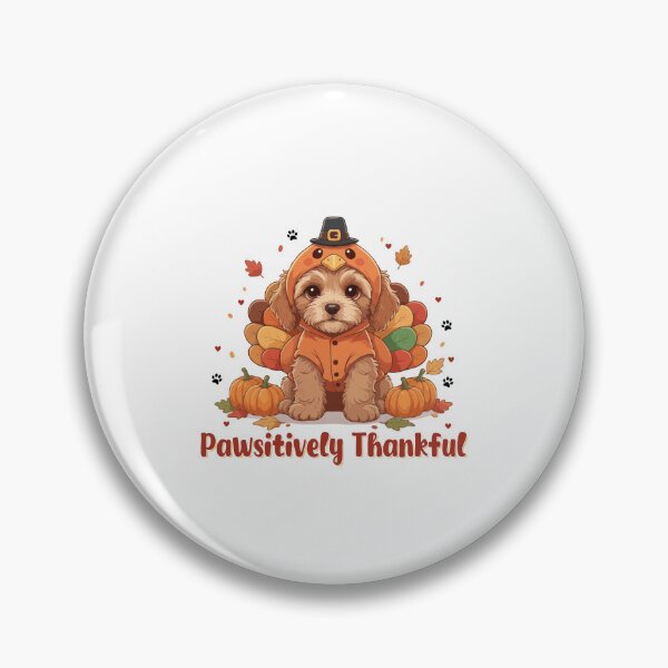 Item preview, Pawsitively Thankful Cavoodle Thanksgiving Cute Fall  designed and sold by The Real Life Symphony.