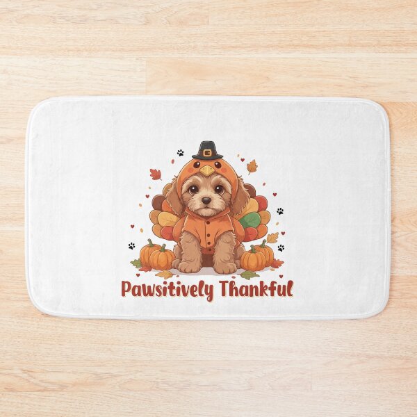 Item preview, Pawsitively Thankful Cavoodle Thanksgiving Cute Fall  designed and sold by The Real Life Symphony.
