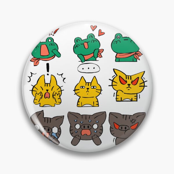 Item preview, Frog Cat Boar Meme Reactions designed and sold by DariaOltes.
