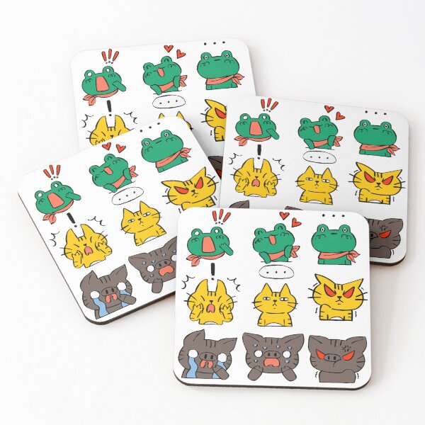 Item preview, Frog Cat Boar Meme Reactions designed and sold by DariaOltes.