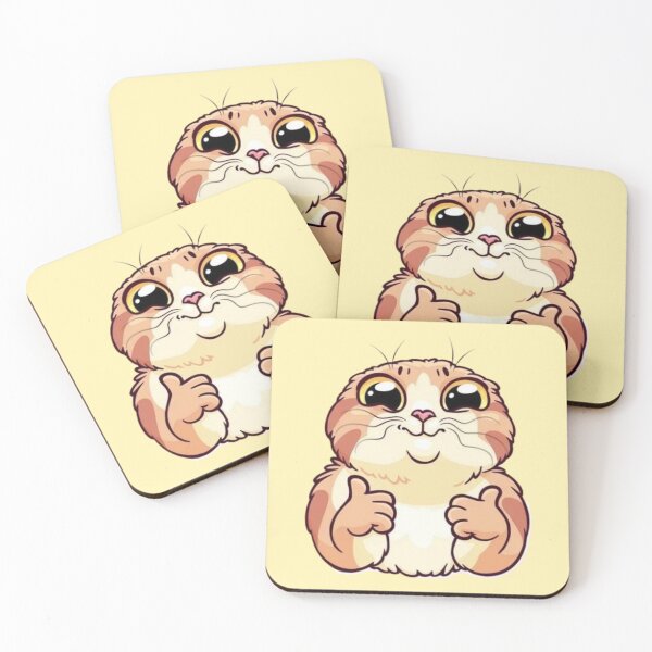 Item preview, Kawaii Thumbs Up Cat | Everything is Fine Supportive Cat Meme designed and sold by DESIGN DIMENSION .