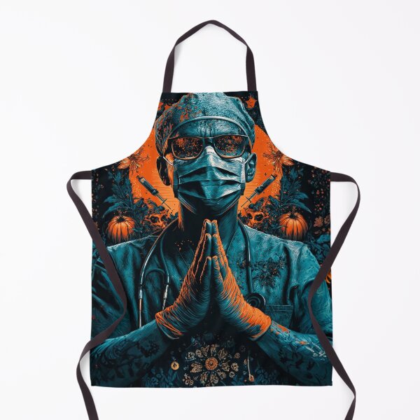 Item preview, Intense Halloween Anesthesiologist Surgeon Mask CRNA Night Shift designed and sold by CrunchyGoats.
