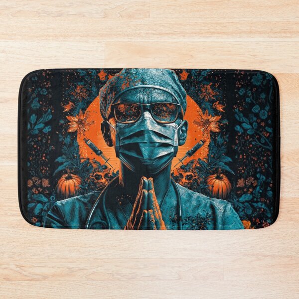 Item preview, Intense Halloween Anesthesiologist Surgeon Mask CRNA Night Shift designed and sold by CrunchyGoats.