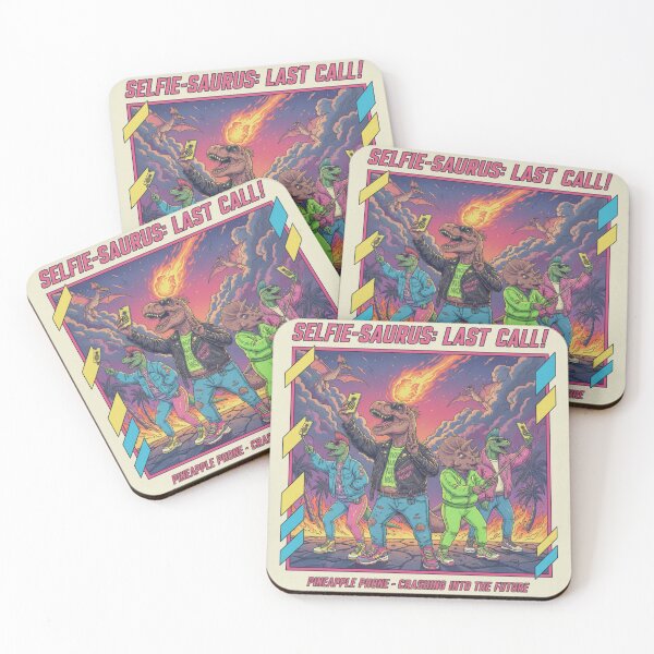 Item preview, Selfie-Saurus: Last Call! - Funny Retro Dinosaur Apocalypse Design designed and sold by Cipher & Soul.