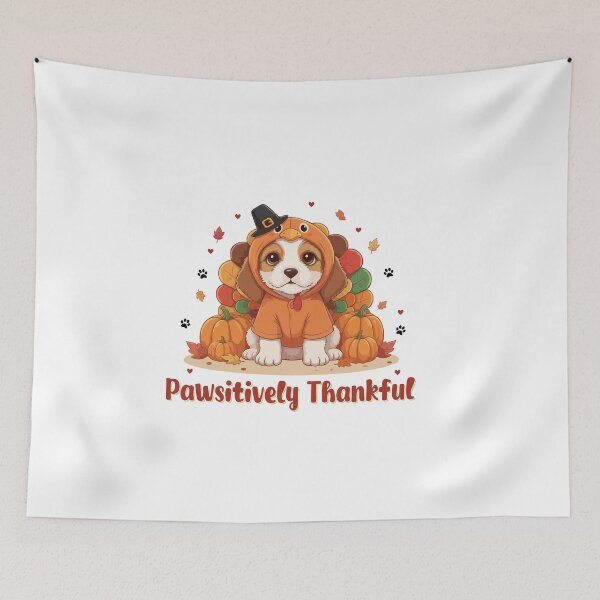 Item preview, Pawsitively Thankful Virginia Hound Thanksgiving Cute Fall designed and sold by The Real Life Symphony.