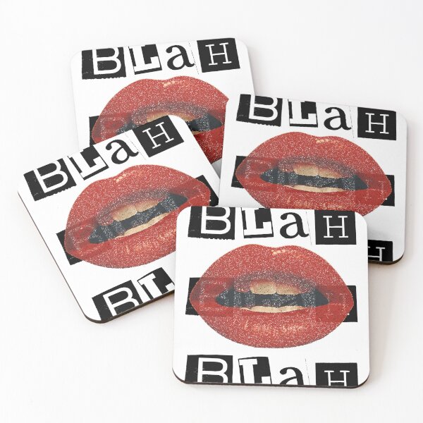 Item preview, Blah Blah lips funny expression design designed and sold by Tanuja  Sharma.