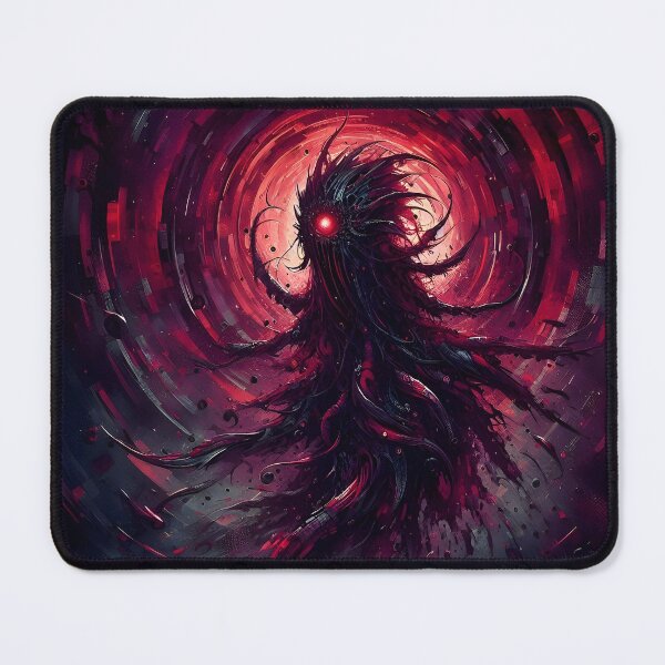 Item preview, Dark Alien Figure With Menacing Red Eye Digital Art designed and sold by PandaTShirtShop.