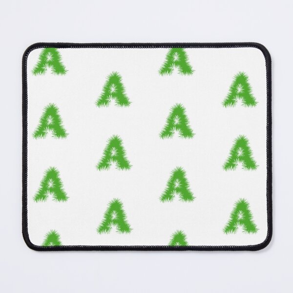 Item preview, Letter A – Festive Green Tinsel Garland Font designed and sold by uncoXab.