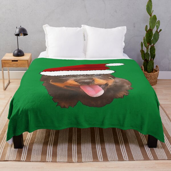 Item preview, Cute Rottweiler Pup Wearing Holiday Santa Hat designed and sold by taiche.