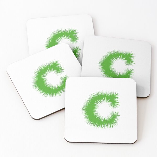 Item preview, Letter C – Festive Green Tinsel Garland Font designed and sold by uncoXab.