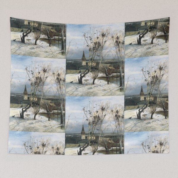 Item preview,  The Rooks Have Returned 1871 Winter landscape  designed and sold by tarotstarostina.
