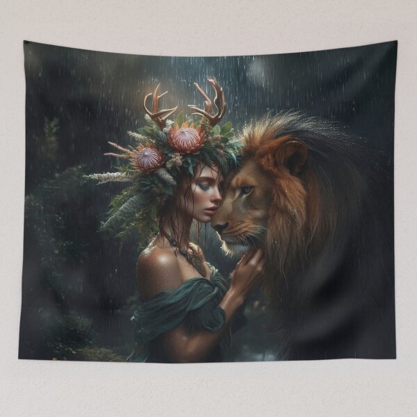 Item preview, The Antler Queen: Bond of Beast and Forest designed and sold by The Digital Compass.