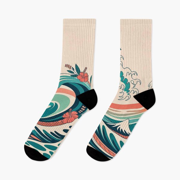 Item preview, Tropical Wave with Hibiscus designed and sold by VibrArtco.