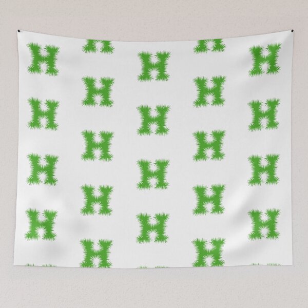 Item preview, Letter H – Festive Green Tinsel Garland Font designed and sold by uncoXab.