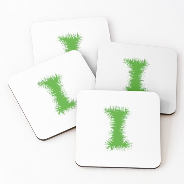 Item preview, Letter I – Festive Green Tinsel Garland Font designed and sold by uncoXab.