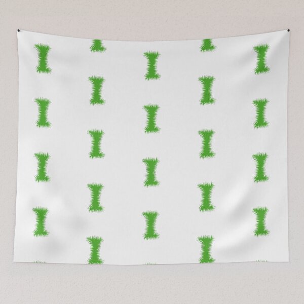 Item preview, Letter I – Festive Green Tinsel Garland Font designed and sold by uncoXab.