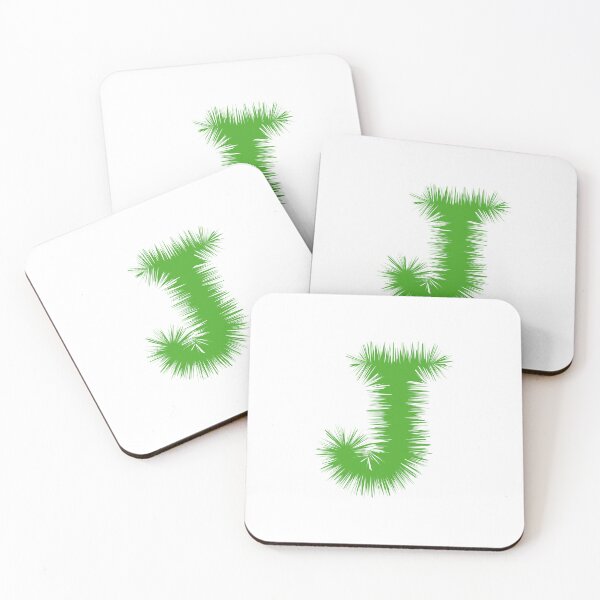 Item preview, Letter J – Festive Green Tinsel Garland Font designed and sold by uncoXab.