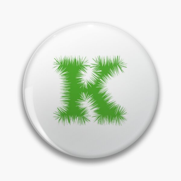 Item preview, Letter K – Festive Green Tinsel Garland Font designed and sold by uncoXab.