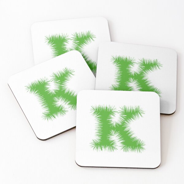 Item preview, Letter K – Festive Green Tinsel Garland Font designed and sold by uncoXab.