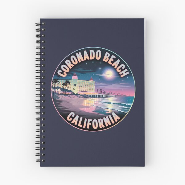 Item preview, Coronado Beach California Night Circle Sticker designed and sold by Horizon Tales.
