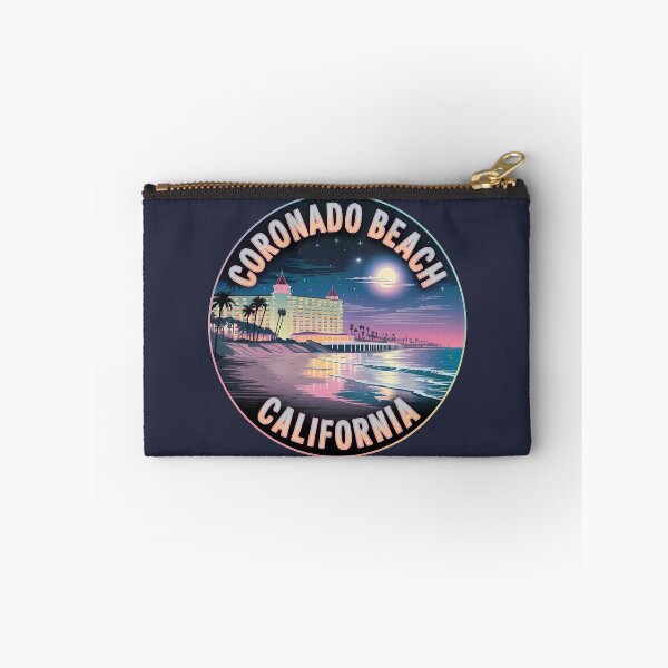 Item preview, Coronado Beach California Night Circle Sticker designed and sold by Horizon Tales.
