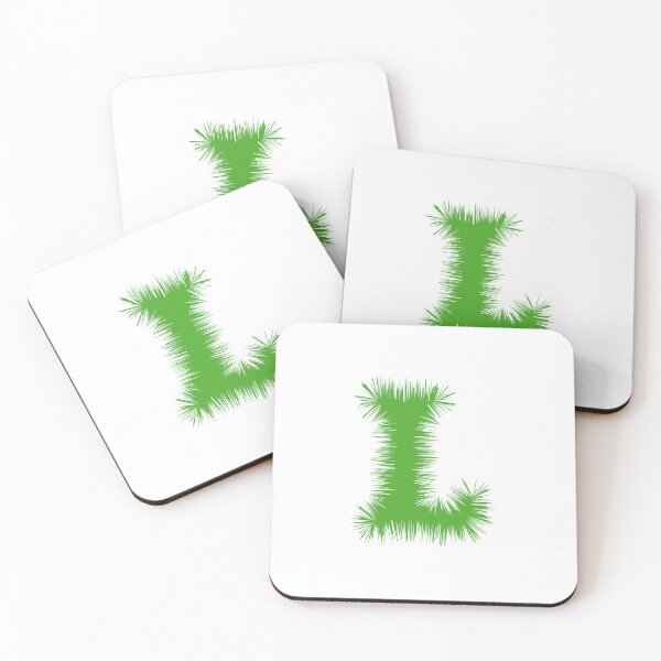 Item preview, Letter L – Festive Green Tinsel Garland Font designed and sold by uncoXab.