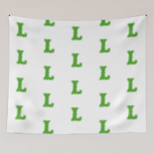 Item preview, Letter L – Festive Green Tinsel Garland Font designed and sold by uncoXab.