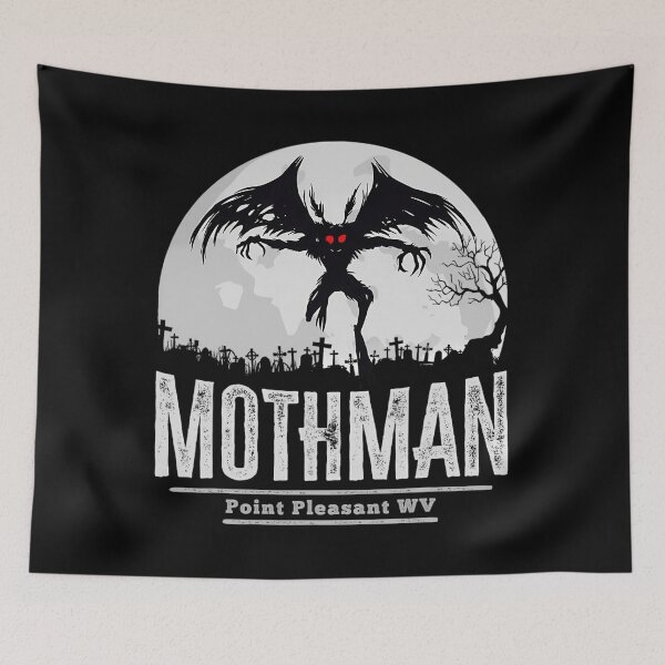 Item preview, Mothman Cryptid Point Pleasant cryptozoology Halloween 		 designed and sold by regarnilzio2.