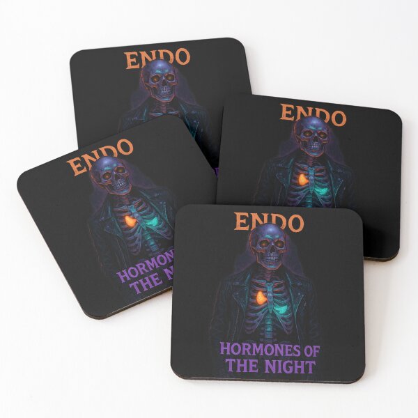 Item preview, Endocrinologist Skeleton Hormones of the Night Gothic Halloween Skull Design designed and sold by ClinicalHubs.