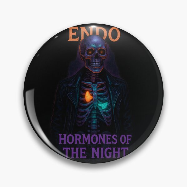 Item preview, Endocrinologist Skeleton Hormones of the Night Gothic Halloween Skull Design designed and sold by ClinicalHubs.