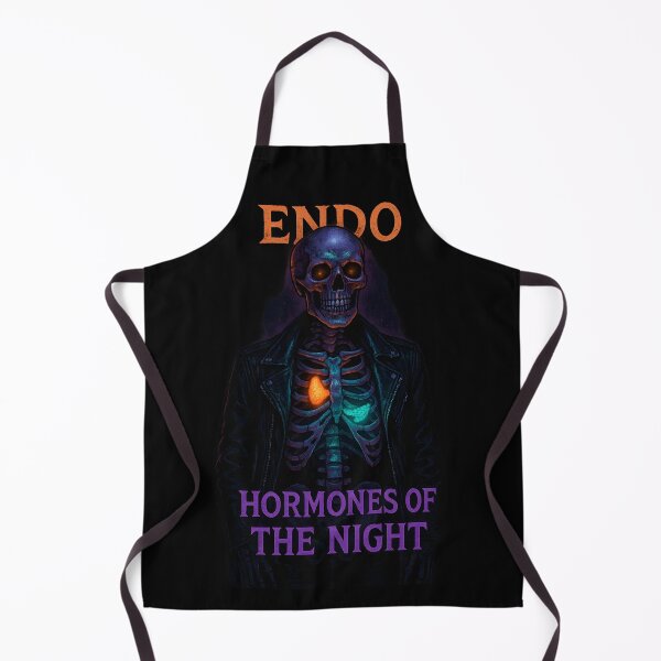 Item preview, Endocrinologist Skeleton Hormones of the Night Gothic Halloween Skull Design designed and sold by ClinicalHubs.