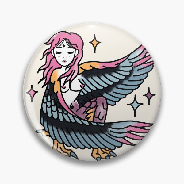 Item preview, Harpy Tarot Card designed and sold by witchlingart.